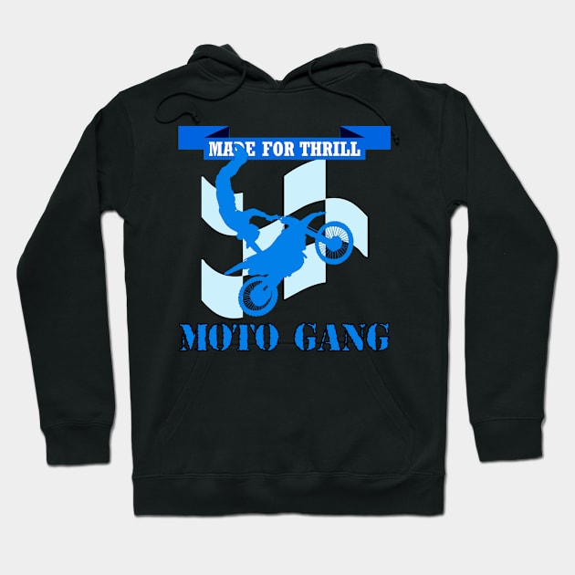 MOTO GANG Hoodie by Tees4Chill